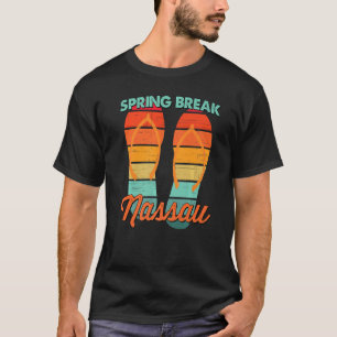 Camiseta Homens Vintage Spring Break Retro Nassau Vacinação