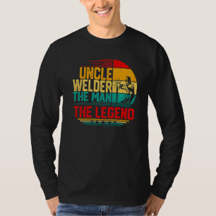 Camiseta Homens Vintage Tio Welder O Homem A Legenda