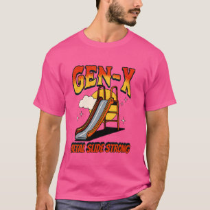 Camiseta Homens Xers Fortes de Geração Retroativa Gen X Met