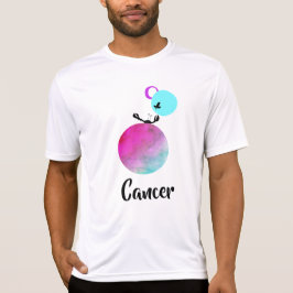 Camiseta *~* Homens Zodiac Cancer Branco Zodiac Funny