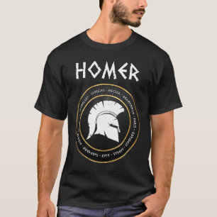 Camiseta Homer, Iliad e Odyssey Heroes, do cavalo de Troia
