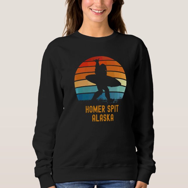 Camiseta Homer Spit Alaska Sasquatch Souvenir (Frente)