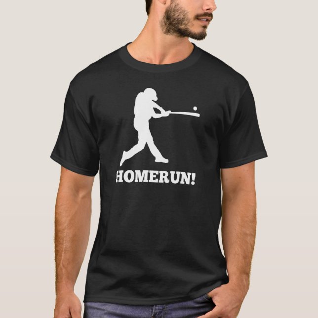 Camiseta Homerun Ironic Baseball Fan (Frente)