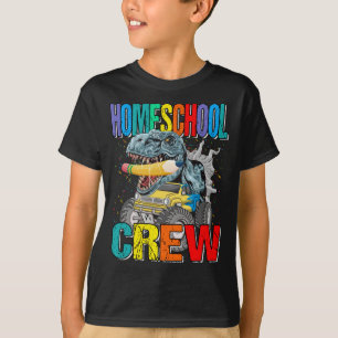 Camiseta Homeschool Tripulantes Monstros Dinossauros