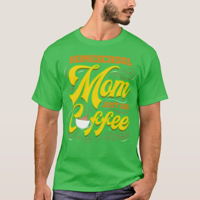 Camiseta Homesescola Mãe Café Moteachingeacher Retro (Frente)