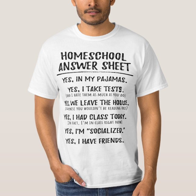 Camiseta Homeshool Student Soialized Inspired  (Frente)
