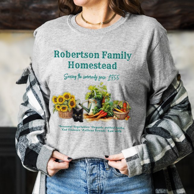 Camiseta Homesteaders - Publicidade comercial (Criador carregado)