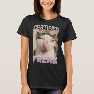 Camiseta Homicídio De Gato Louco E Engraçado Humor De Pet
