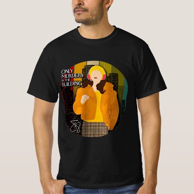 Camiseta Homicídios retrorreflectores no edifício (Frente)