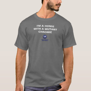 Camiseta Homie com um Cromie Mutante - Camisa-T Escura Bási