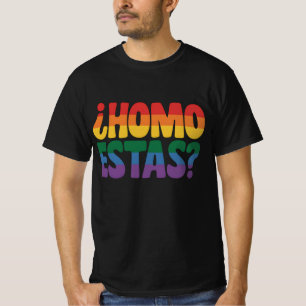 Camiseta Homo Estas Divertido Espanhol Mexicano Aliado Gay 