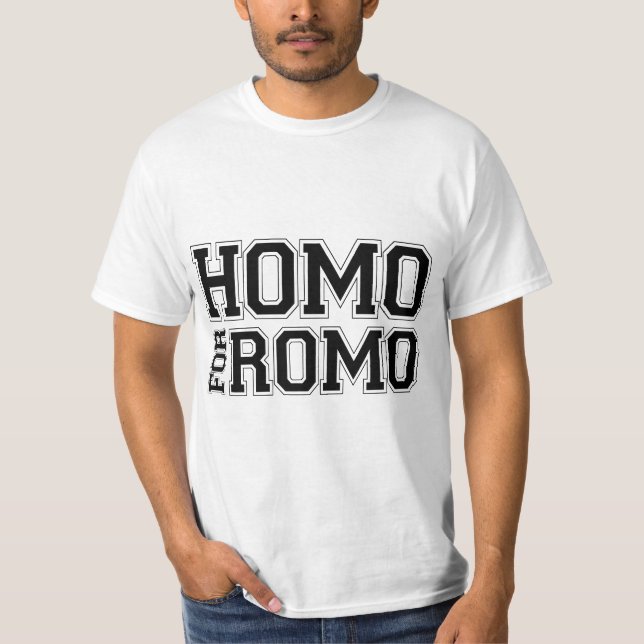 Camiseta Homo para Romo (Frente)