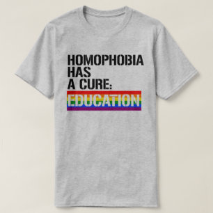 Camiseta Homofobia tem cura: Educação