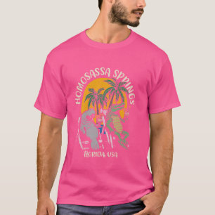 Camiseta Homosassa Primaveras Florida EUA Funny Manatee All