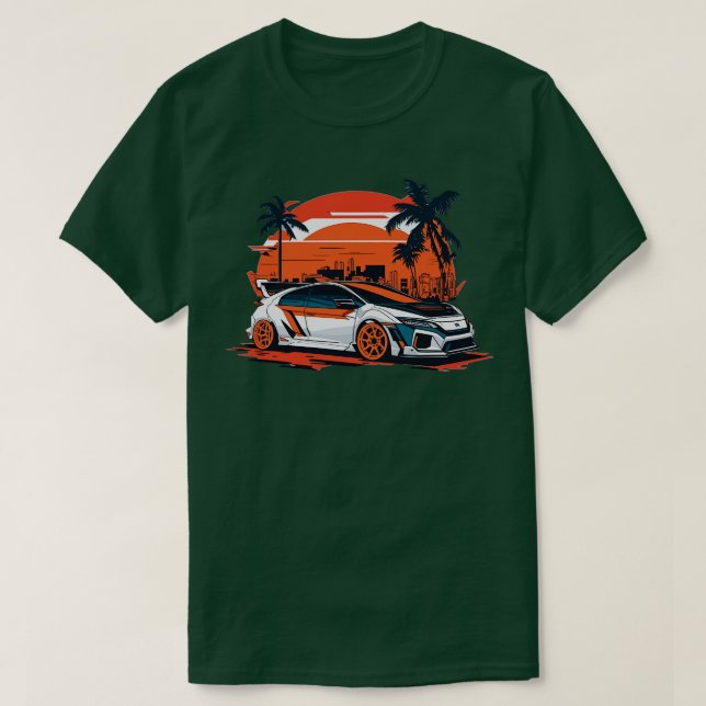 Camiseta Honda Civic Tipo R (Frente do Design)