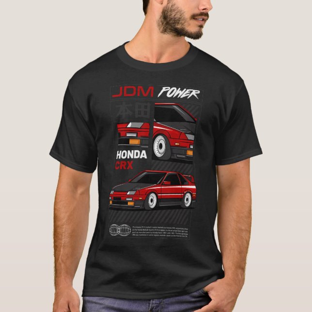Camiseta Honda Crx Fanatic (Frente)