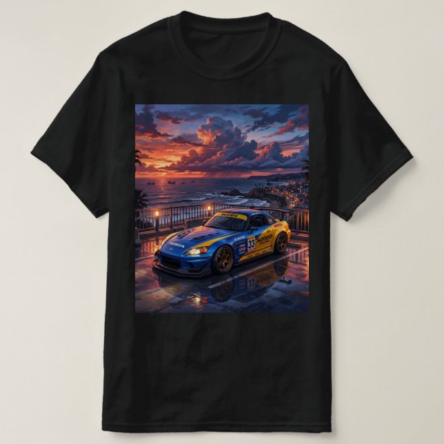 Camiseta Honda S2000 Carro de Turismo (Frente do Design)