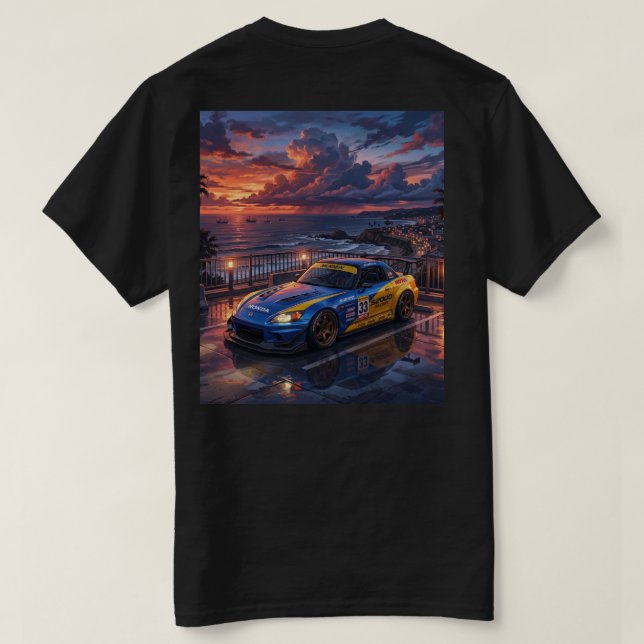 Camiseta Honda S2000 Carro de Turismo (Verso do Design)