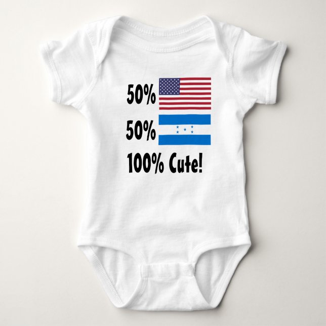 Camiseta Honduran 100% do americano 50% de 50% bonito (Frente)