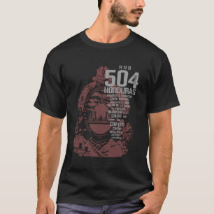 Camiseta Honduras 504 HND Catracho - Honduran Escudo Hondur
