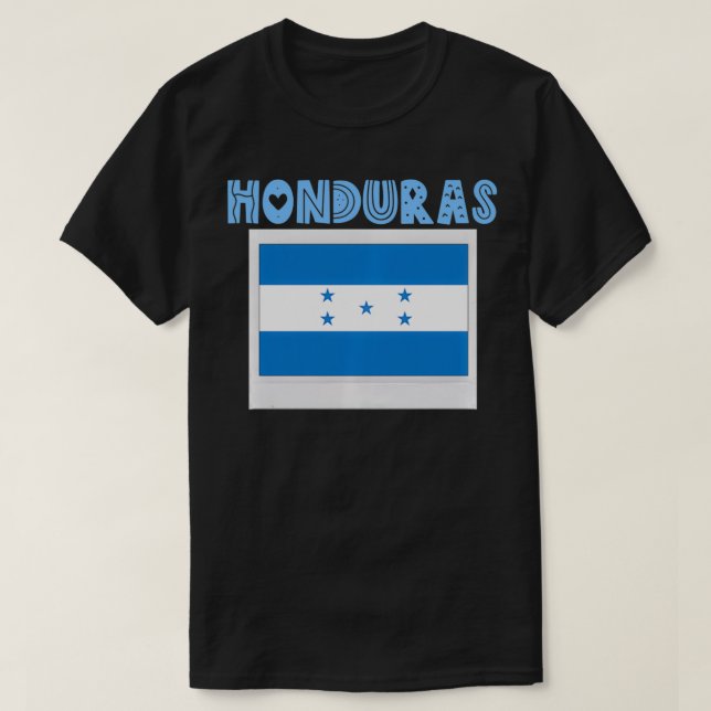 Camiseta Honduras Country National Flag Proud Hondurans Gir (Frente do Design)