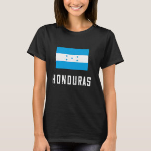 Camiseta Honduras Flag Orgulhoso das Raízes hondurenhas na