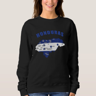 Camiseta Honduras Hondurenho Sinalizador Mapa Latim Espanho