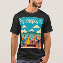 Camiseta  Honduras SIGUATEPEQUE Retro poster