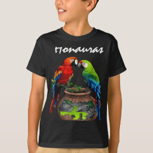 Camiseta Honduras Trip Scarlet Macaw Honduras Family Vacati
