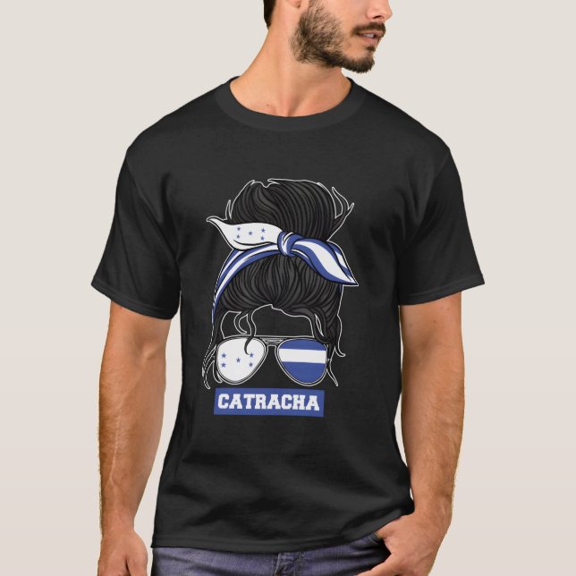 Camiseta Hondurenhos Bandeira de Honduras Catracha (Frente)