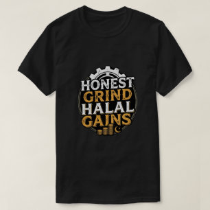 Camiseta Honest Grind Halal Gains - Empreendedor Muçulmano 