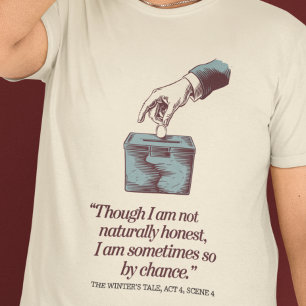 Camiseta Honesto por Chance: Retro Elegante