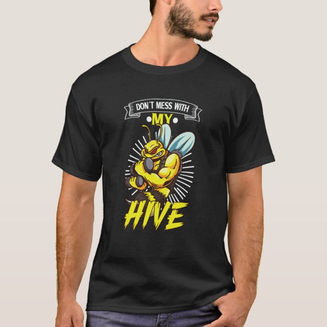 Camiseta Honey Bee Beekeeping Beekeeper Honeybee Apiary Api (Frente)
