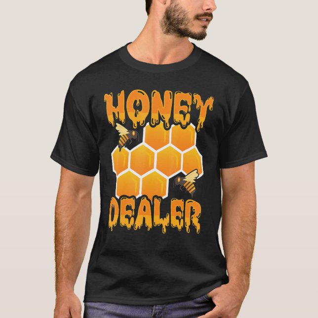 Camiseta Honey Dealer Honeycomb Bee Beekeeper Beekeepi (Frente)