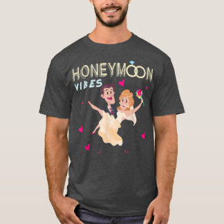 Camiseta Honeymoon Vibes Bachlorette Party Noiva Casada Nós