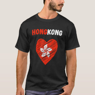 Camiseta Hong Kong Flag Holiday Hong Kong Heart Hongkonger