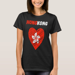 Camiseta Hong Kong Flag Holiday Hong Kong Heart Hongkonger