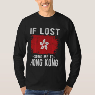 Camiseta Hong Kong Flag Souvenir - Se perdido me envie para