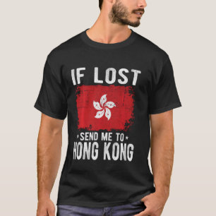 Camiseta Hong Kong Flag Souvenir - Se perdido me envie para