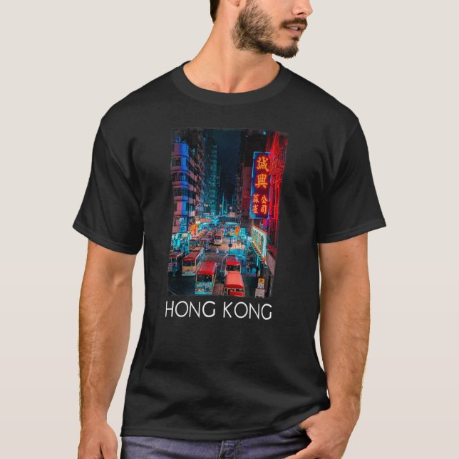 Camiseta Hong Kong Hong Kong Cidade de Hong Kong Hong Kong (Frente)