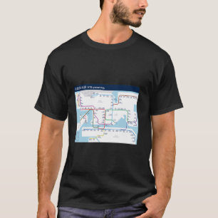Camiseta Hong Kong - Hongkong - MTR System Metro Map