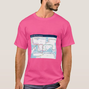 Camiseta Hong Kong - Hongkong - MTR System Metro Map