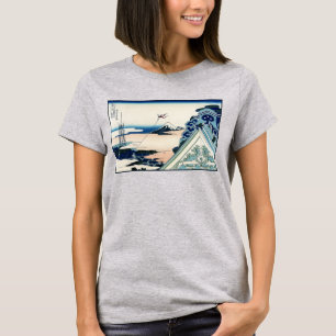 Camiseta Honganji Temple Vista do Monte Fuji - Corte Japonê