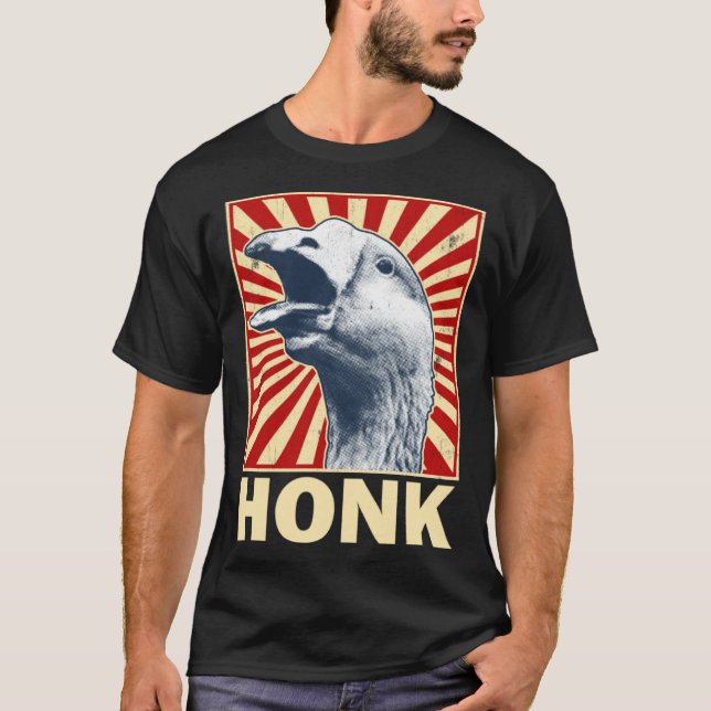 Camiseta Honk  Goose Game Animal Meme Goose (Frente)