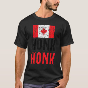 Camiseta Honk Honk Canadian Truckers Rule Canadá Engraçado