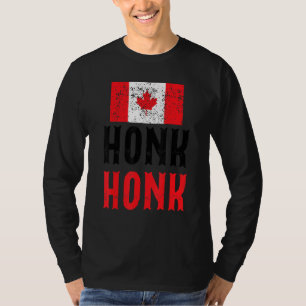Camiseta Honk Honk Canadian Truckers Rule Canada Vintage