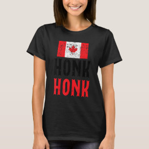 Camiseta Honk Honk Canadian Truckers Rule Canada Vintage