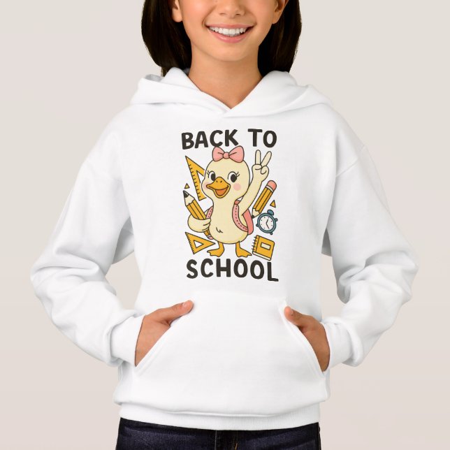 Camiseta 🎒 Honk If You’re Ready for School – Cute Goose (Frente)