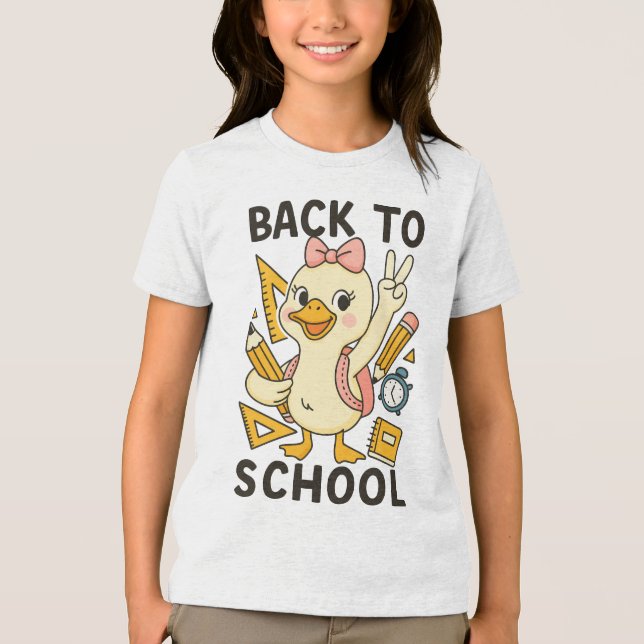 Camiseta 🎒 Honk If You’re Ready for School – Cute Goose (Frente)