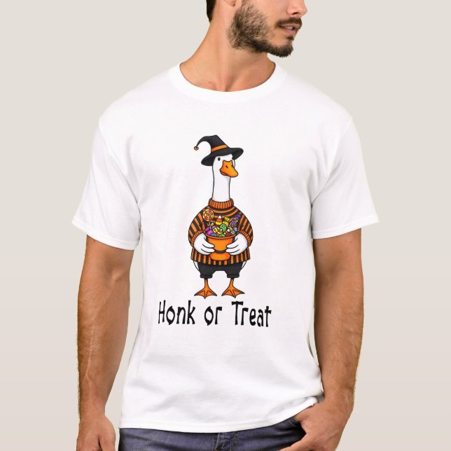 Camiseta Honk ou Treat Halloween (Frente)